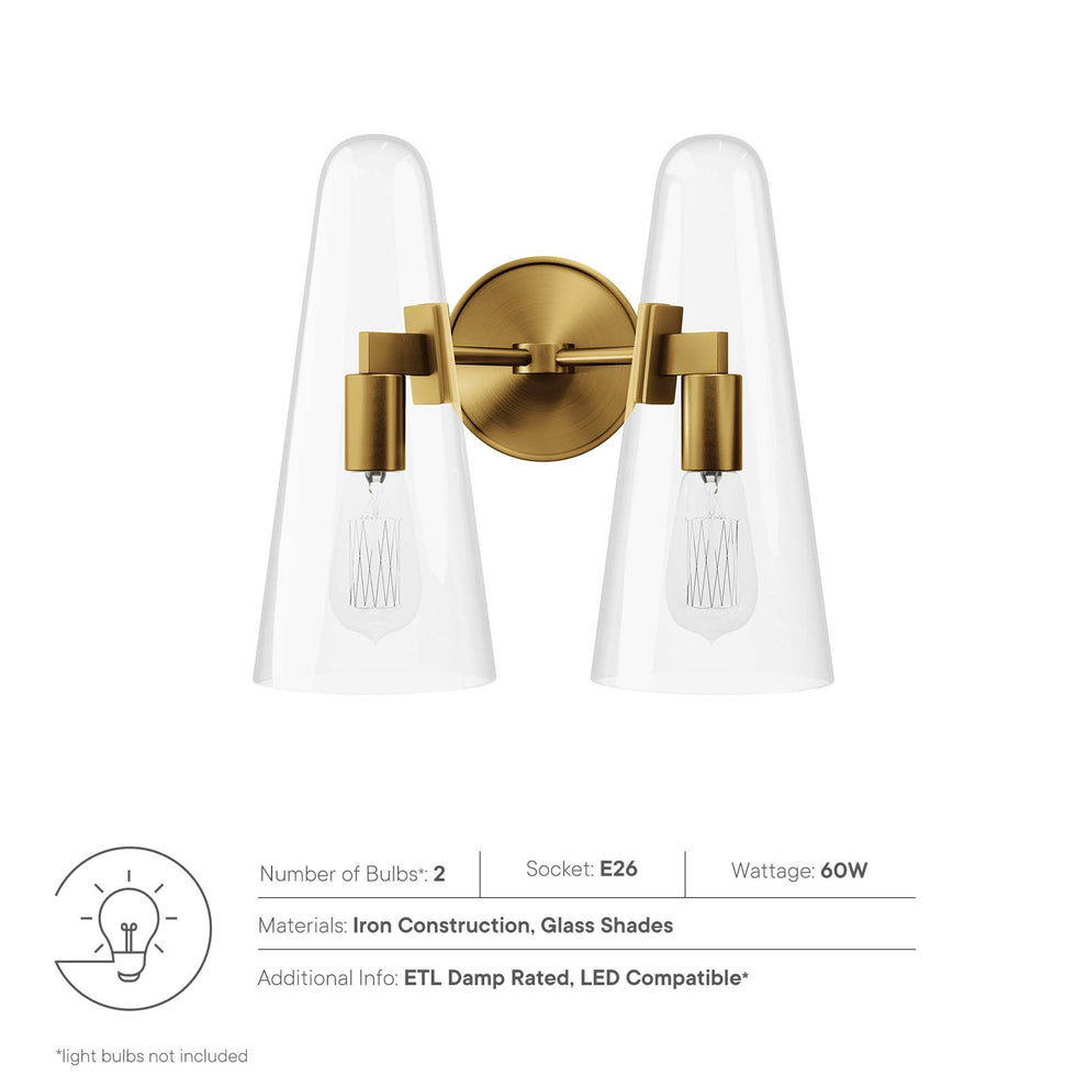 Beacon 2-Light Wall Sconce By Modway - EEI-5646 | Sconces | Modishstore - 15