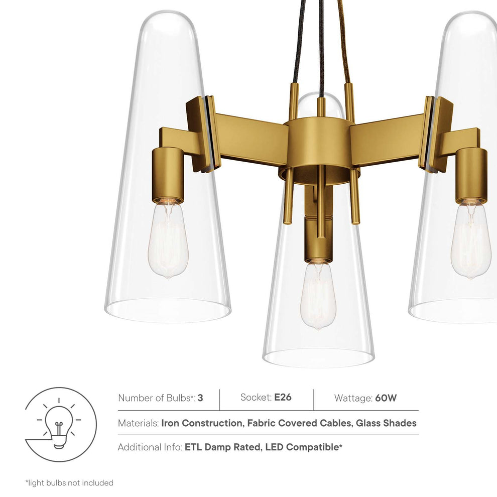 Beacon 3-Light Pendant Light By Modway - EEI-5647 | Pendant Lamps | Modishstore - 15