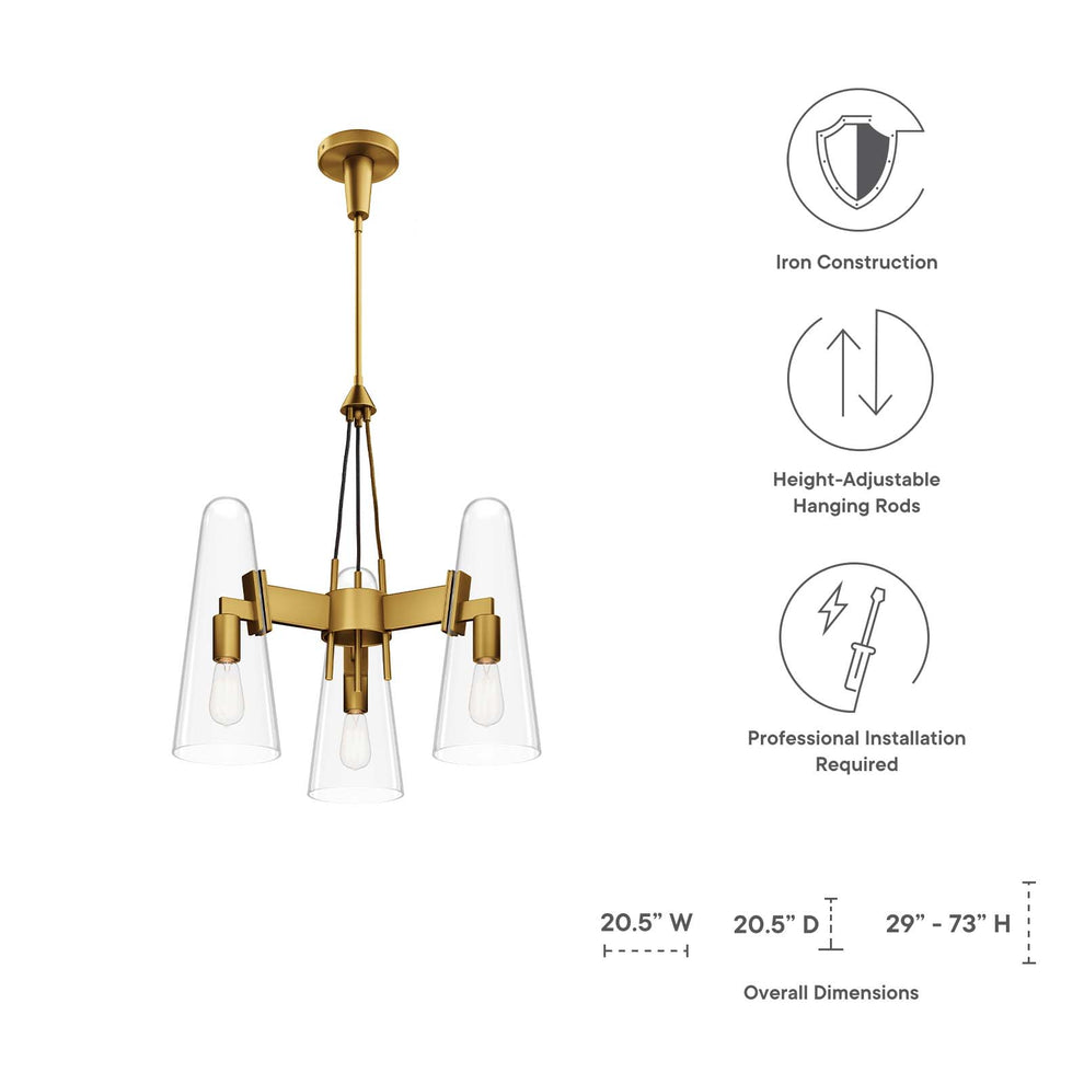 Beacon 3-Light Pendant Light By Modway - EEI-5647 | Pendant Lamps | Modishstore - 16