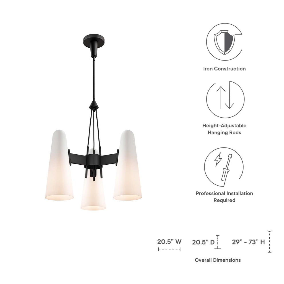 Beacon 3-Light Pendant Light By Modway - EEI-5647 | Pendant Lamps | Modishstore - 24