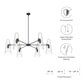 Beacon 6-Light Chandelier By Modway - EEI-5648 | Chandeliers | Modishstore - 8