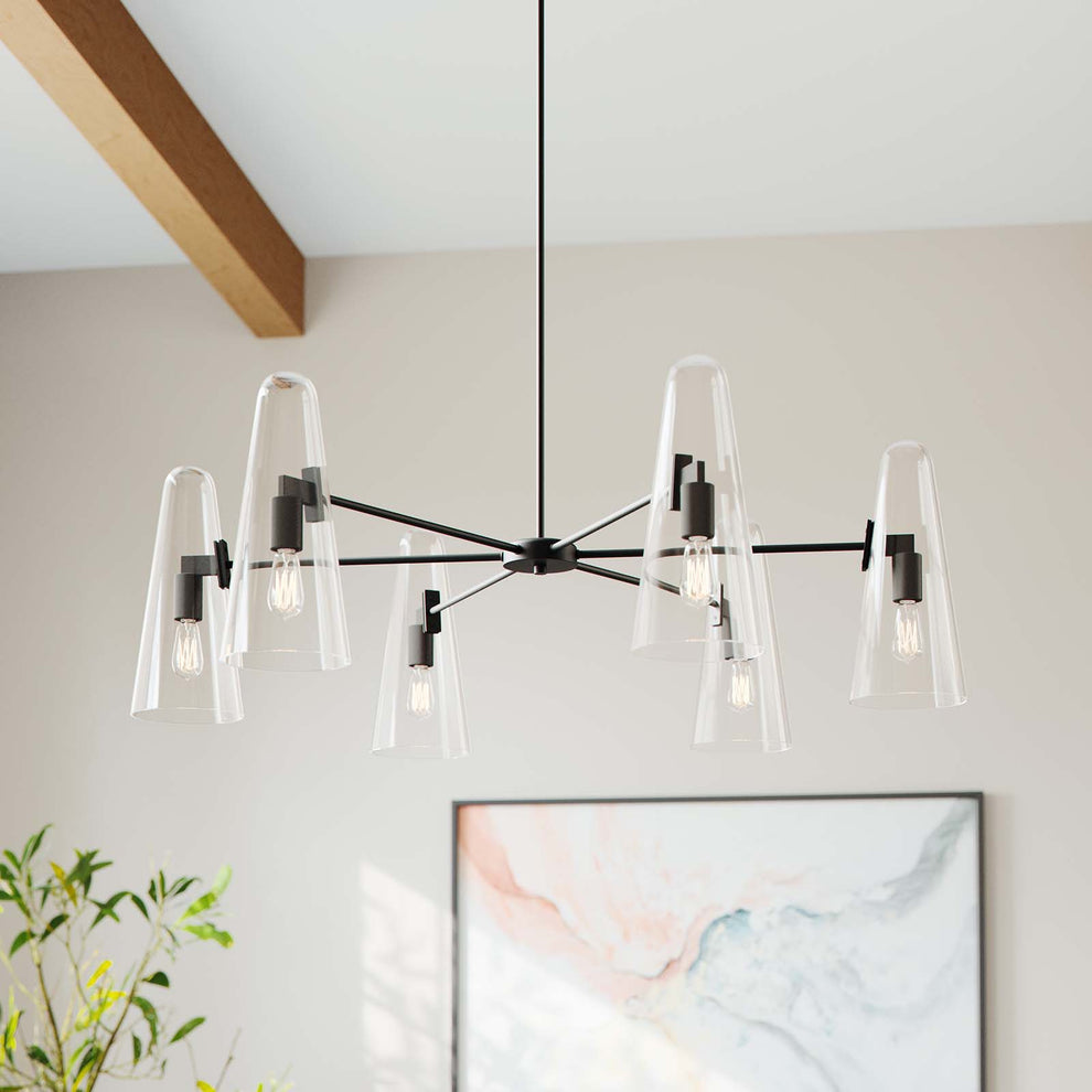 Beacon 6-Light Chandelier By Modway - EEI-5648 | Chandeliers | Modishstore - 1