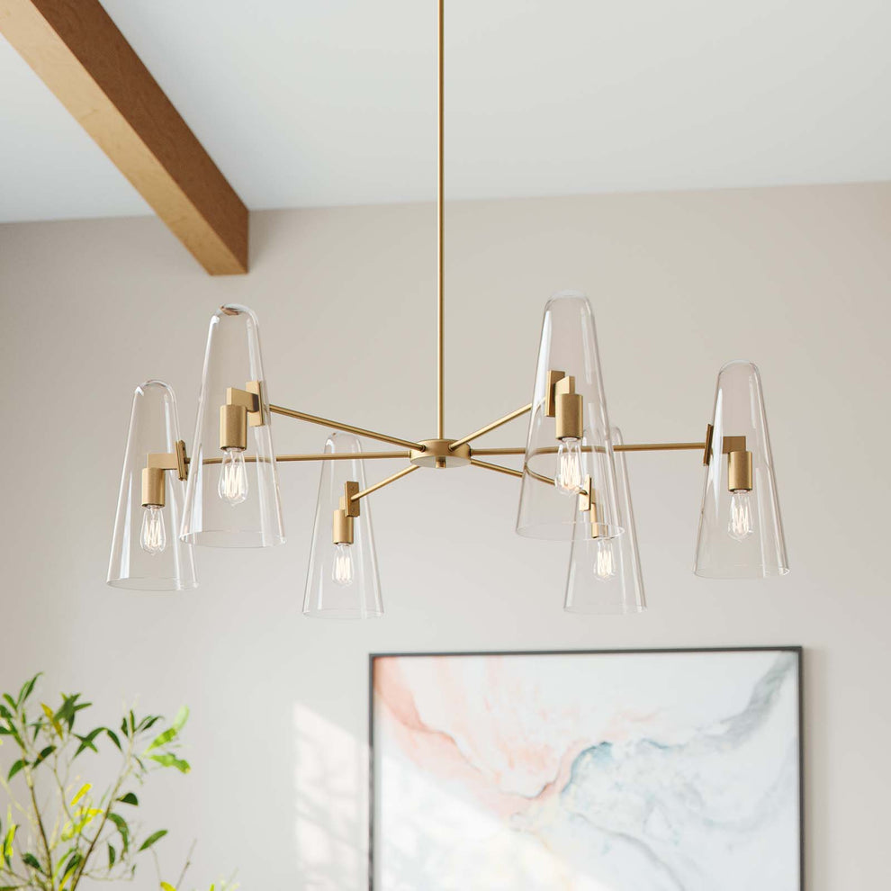 Beacon 6-Light Chandelier By Modway - EEI-5648 | Chandeliers | Modishstore - 9
