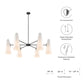 Beacon 6-Light Chandelier By Modway - EEI-5648 | Chandeliers | Modishstore - 24