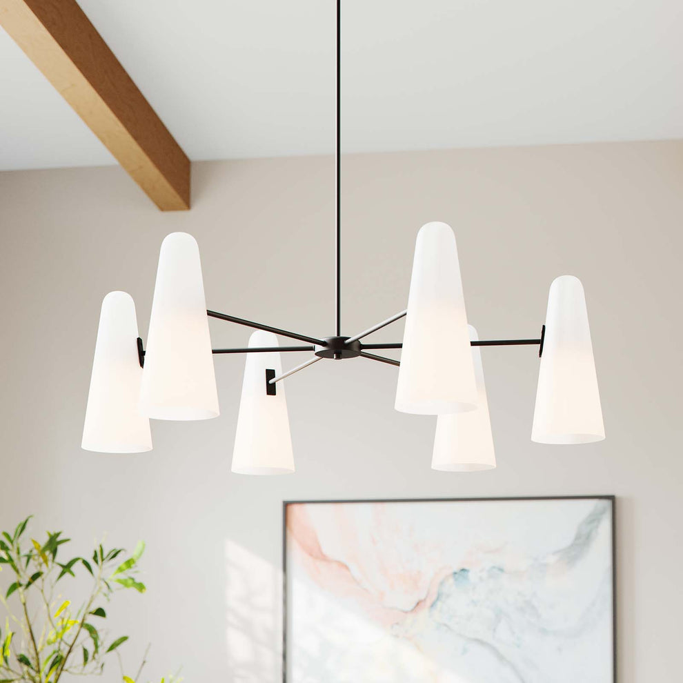 Beacon 6-Light Chandelier By Modway - EEI-5648 | Chandeliers | Modishstore - 17