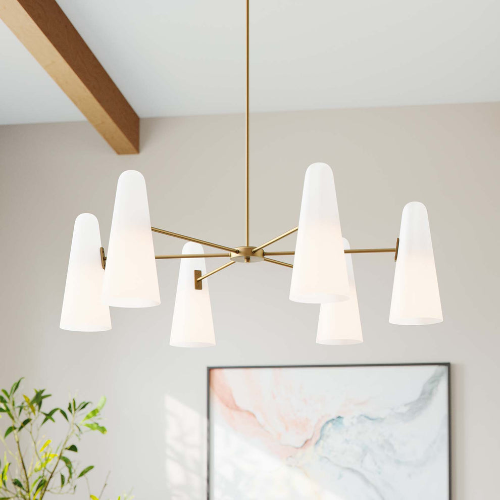 Beacon 6-Light Chandelier By Modway - EEI-5648 | Chandeliers | Modishstore - 25