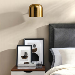 Modway Avenue Metal Sconce Contemporary Round Matte Black – EEI-5662