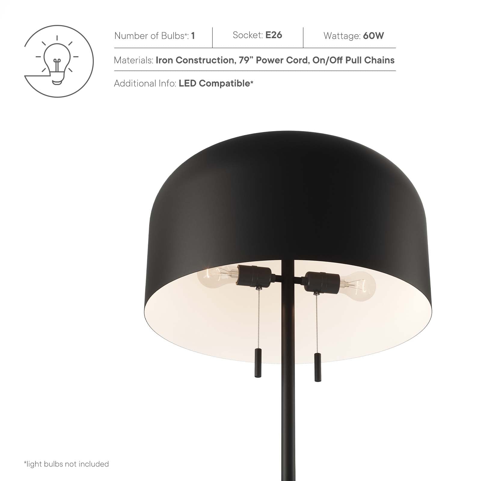 Avenue Floor Lamp By Modway - EEI-5663 | Floor Lamps | Modishstore - 7