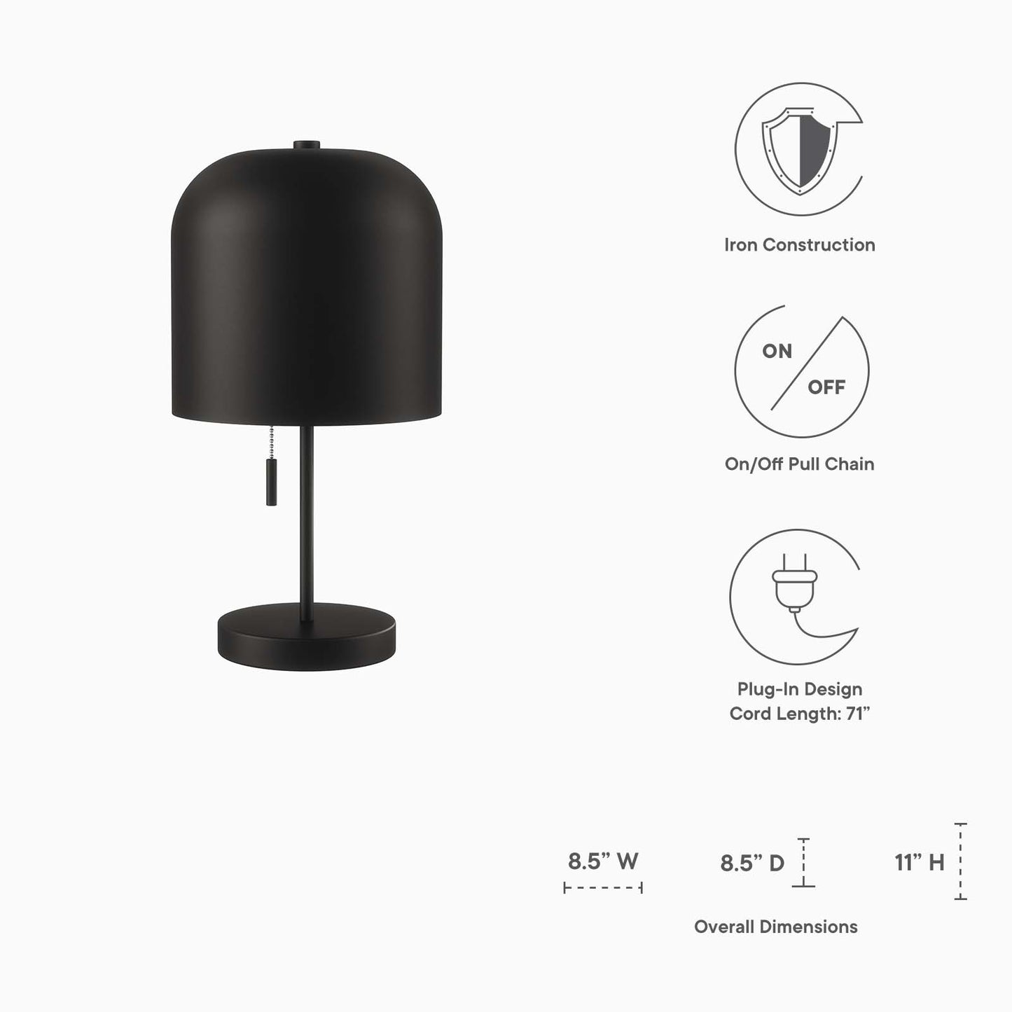 Avenue Table Lamp By Modway - EEI-5664 | Table Lamps | Modishstore - 8