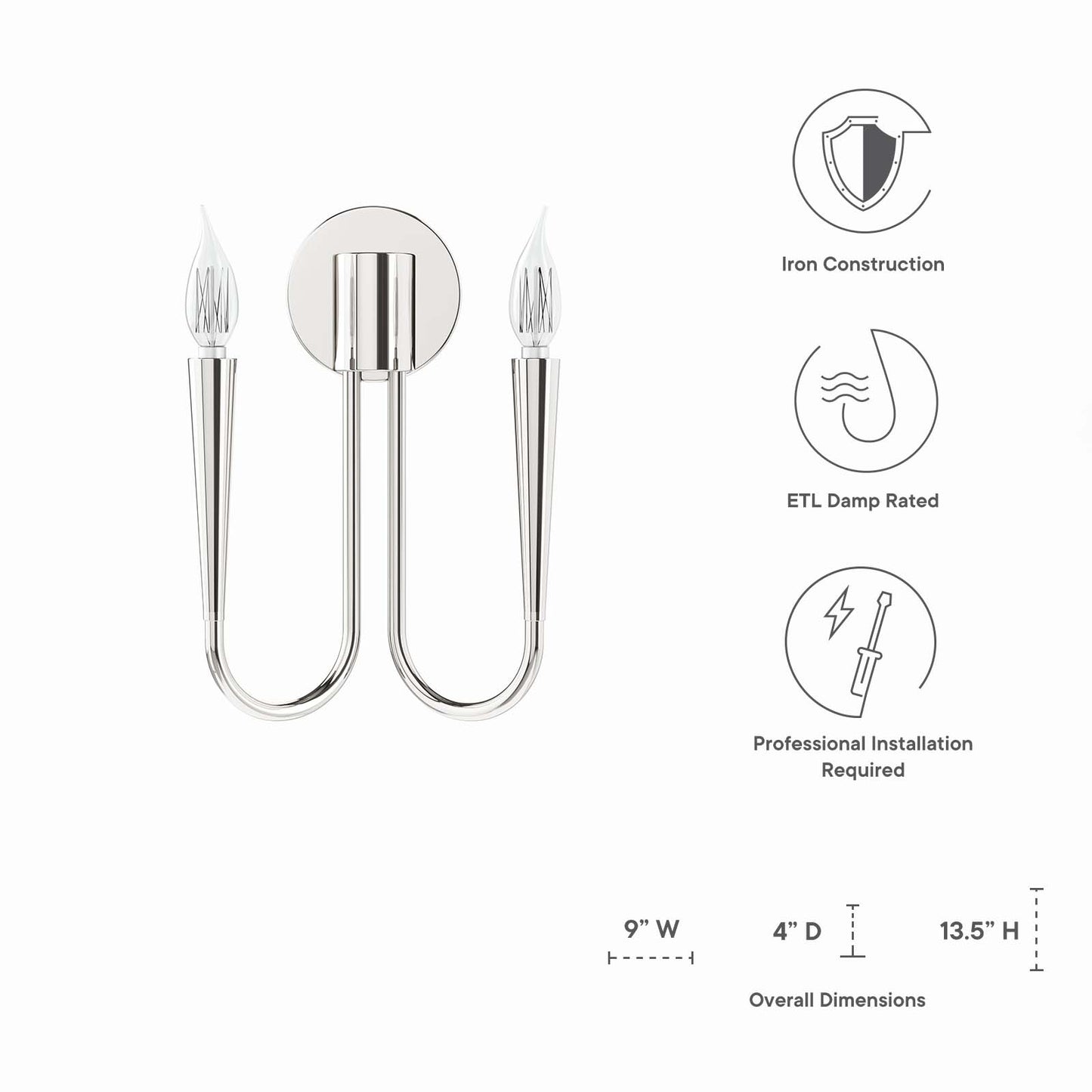 Penrose 2-Light Wall Sconce By Modway - EEI-5666 | Sconces | Modishstore - 14