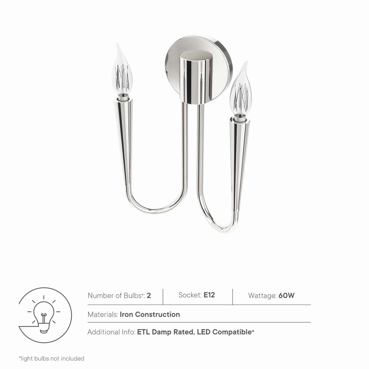 Penrose 2-Light Wall Sconce By Modway - EEI-5666 | Sconces | Modishstore - 15