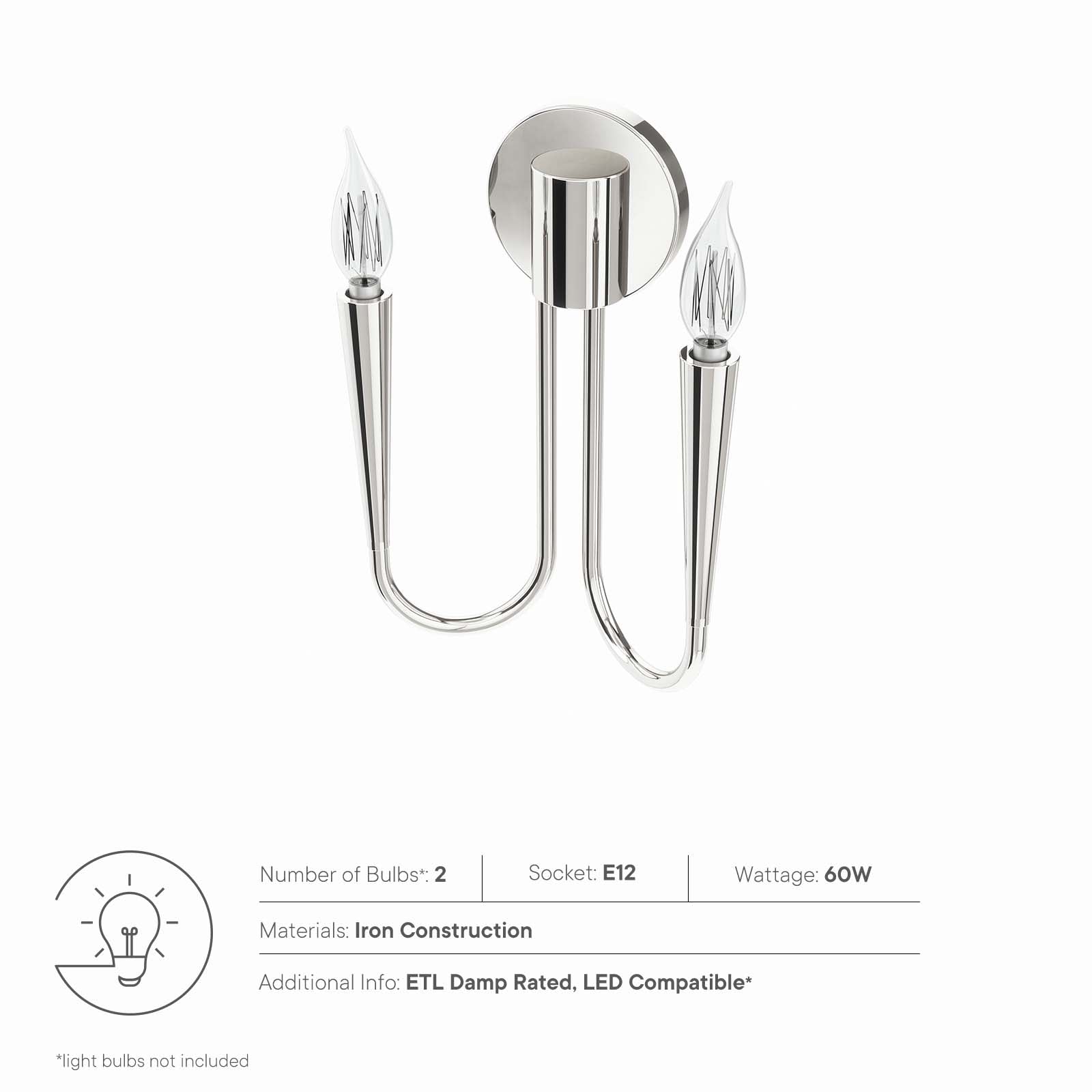 Penrose 2-Light Wall Sconce By Modway - EEI-5666 | Sconces | Modishstore - 15