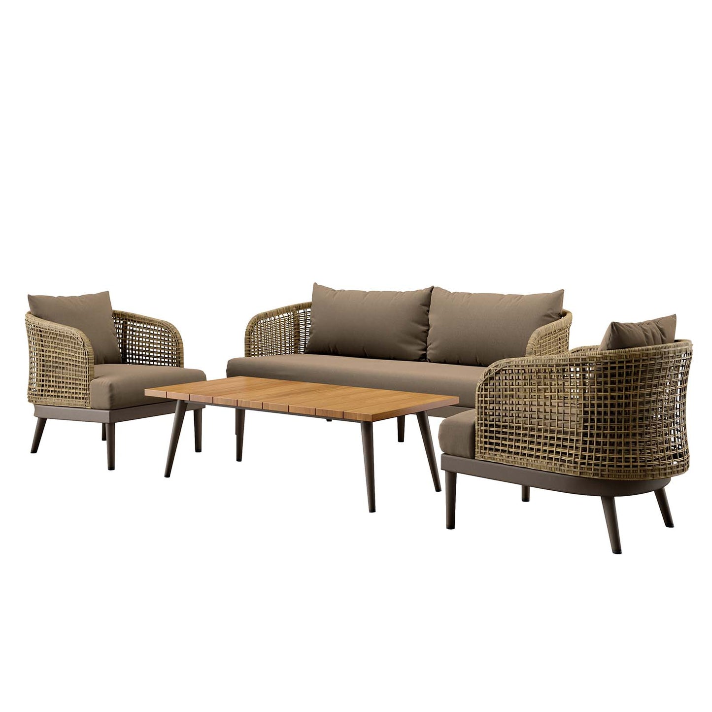 Meadow 4-Piece Outdoor Patio Set By Modway - EEI-5672 | Outdoor Sofas, Loveseats & Sectionals | Modishstore - 2