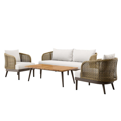 Meadow 4-Piece Outdoor Patio Set By Modway - EEI-5672 | Outdoor Sofas, Loveseats & Sectionals | Modishstore - 11