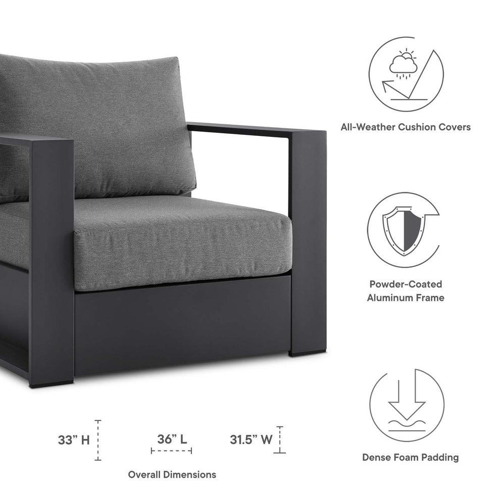 Tahoe Outdoor Patio Powder-Coated Aluminum Armchair By Modway - EEI-5675 | Outdoor Chairs | Modishstore - 8