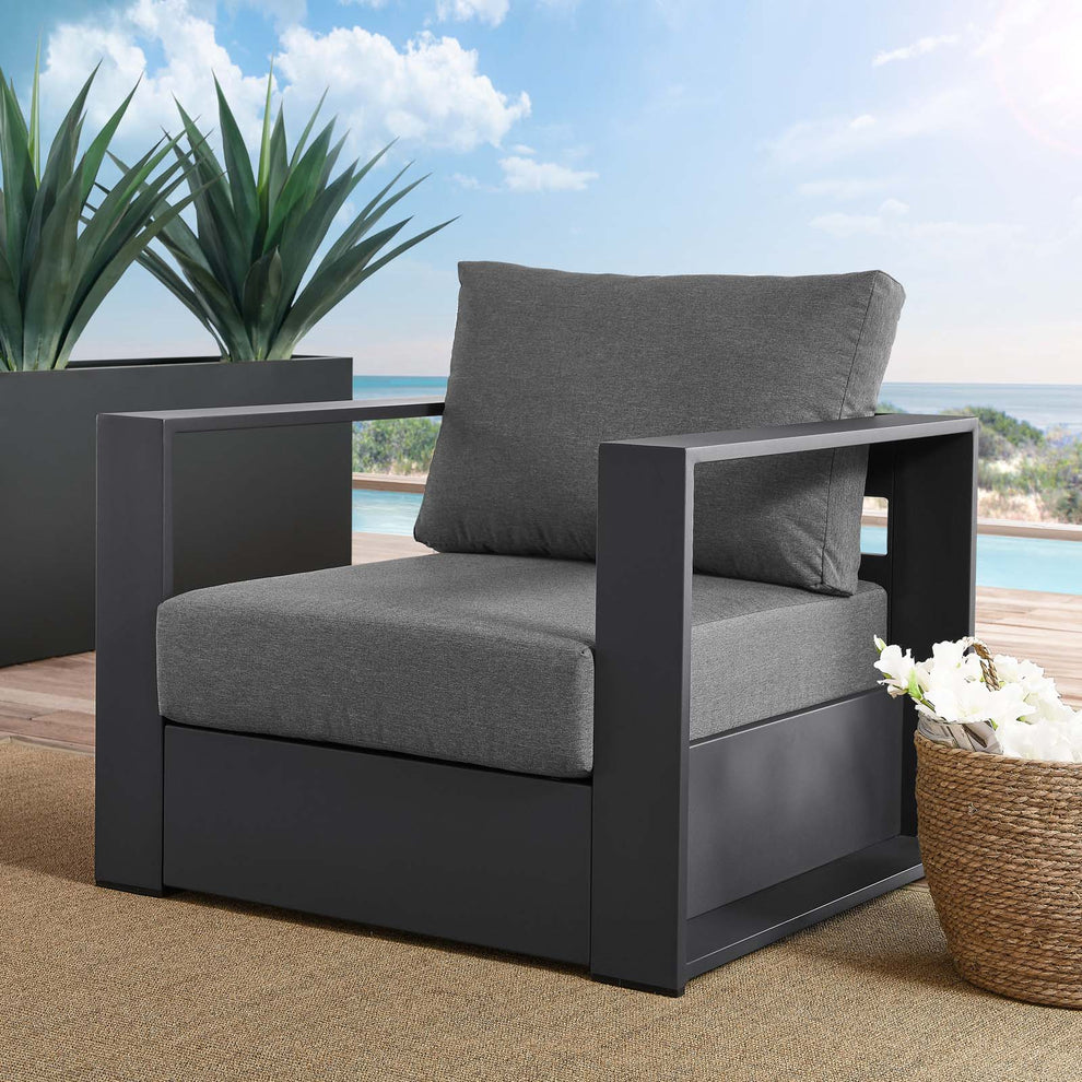 Tahoe Outdoor Patio Powder-Coated Aluminum Armchair By Modway - EEI-5675 | Outdoor Chairs | Modishstore - 1