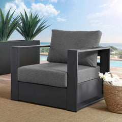 Tahoe Outdoor Patio Powder-Coated Aluminum Armchair By Modway - EEI-5675