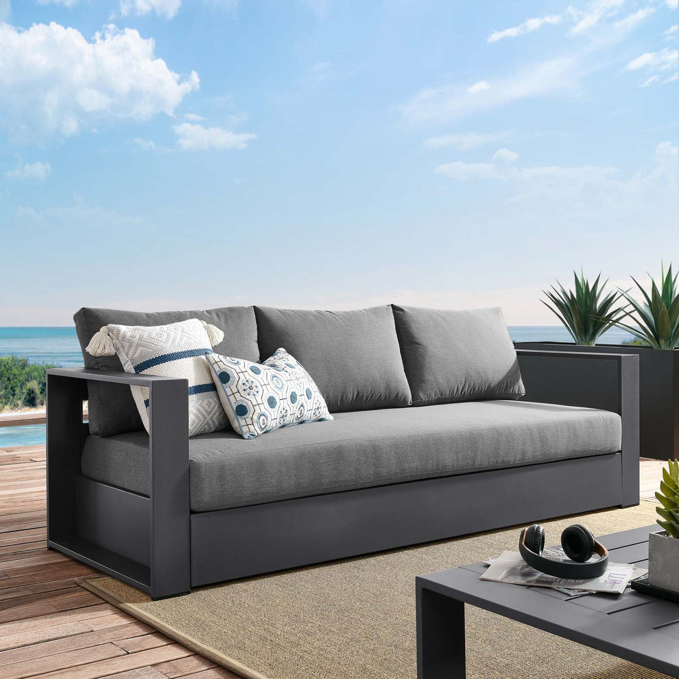 Tahoe Outdoor Patio Powder-Coated Aluminum Sofa By Modway - EEI-5676 | Outdoor Sofas, Loveseats & Sectionals | Modishstore - 1