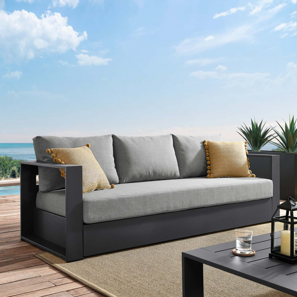 Tahoe Outdoor Patio Powder-Coated Aluminum Sofa By Modway - EEI-5676 | Outdoor Sofas, Loveseats & Sectionals | Modishstore - 9