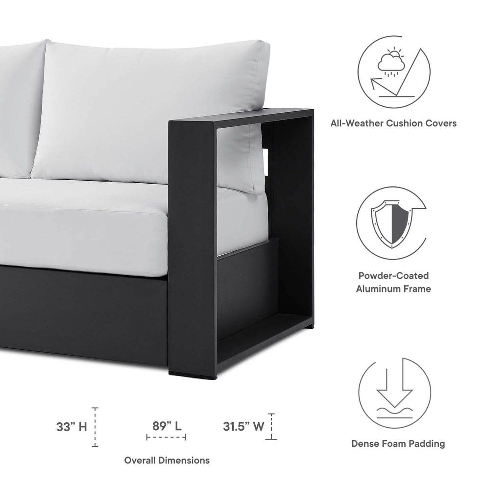 Tahoe Outdoor Patio Powder-Coated Aluminum Sofa By Modway - EEI-5676 | Outdoor Sofas, Loveseats & Sectionals | Modishstore - 24