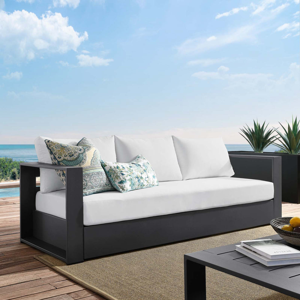 Tahoe Outdoor Patio Powder-Coated Aluminum Sofa By Modway - EEI-5676 | Outdoor Sofas, Loveseats & Sectionals | Modishstore - 17