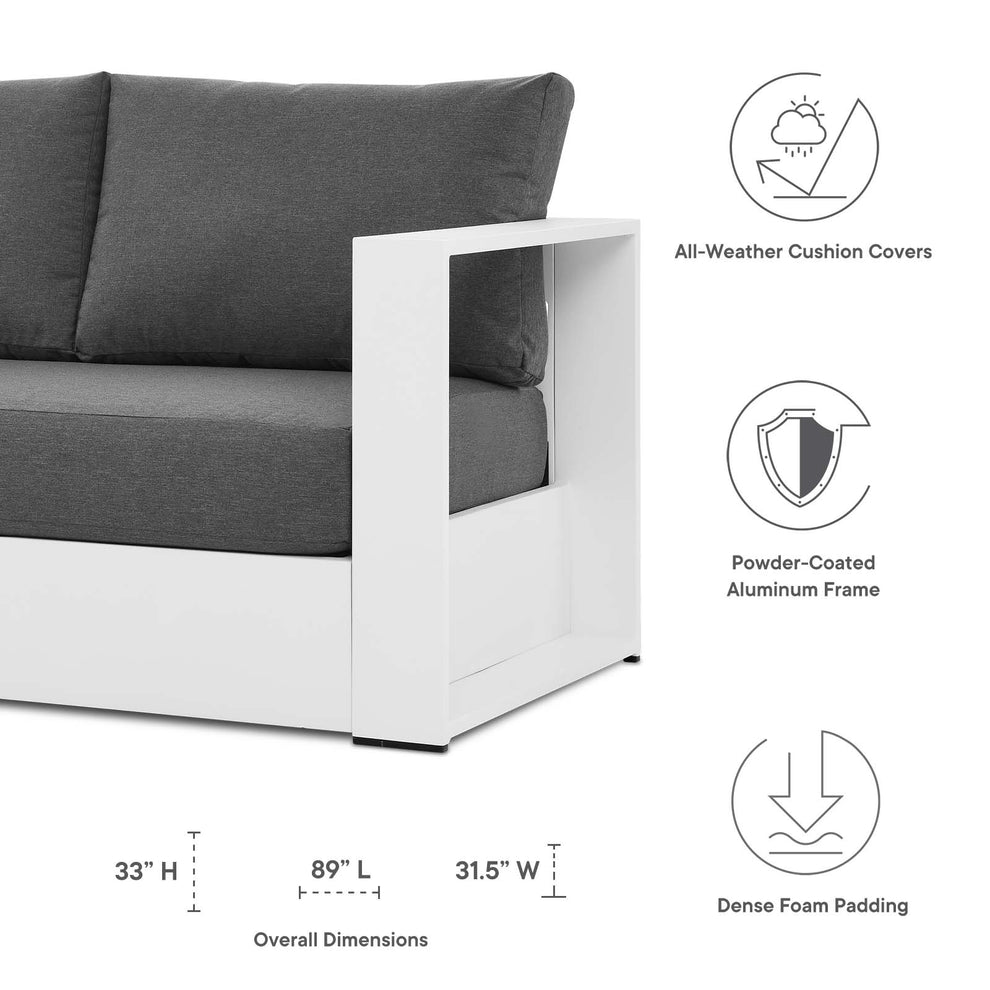 Tahoe Outdoor Patio Powder-Coated Aluminum Sofa By Modway - EEI-5676 | Outdoor Sofas, Loveseats & Sectionals | Modishstore - 32
