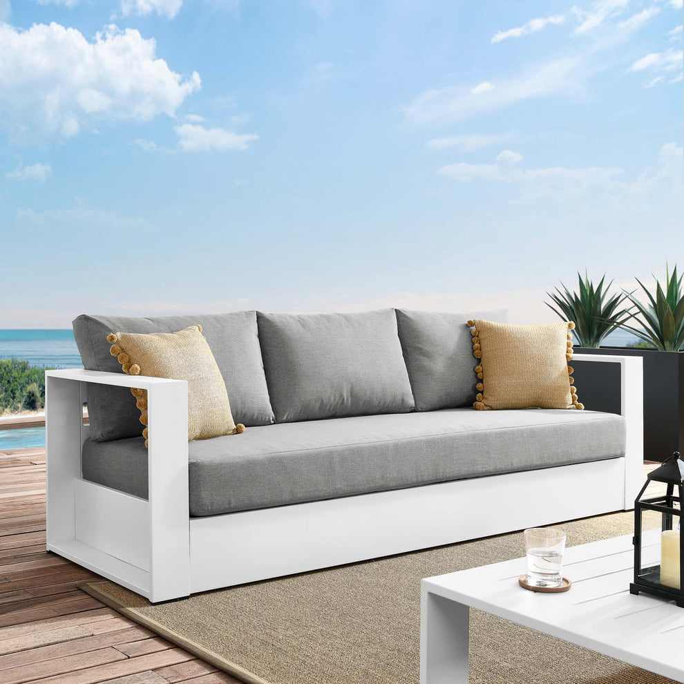Tahoe Outdoor Patio Powder-Coated Aluminum Sofa By Modway - EEI-5676 | Outdoor Sofas, Loveseats & Sectionals | Modishstore - 33