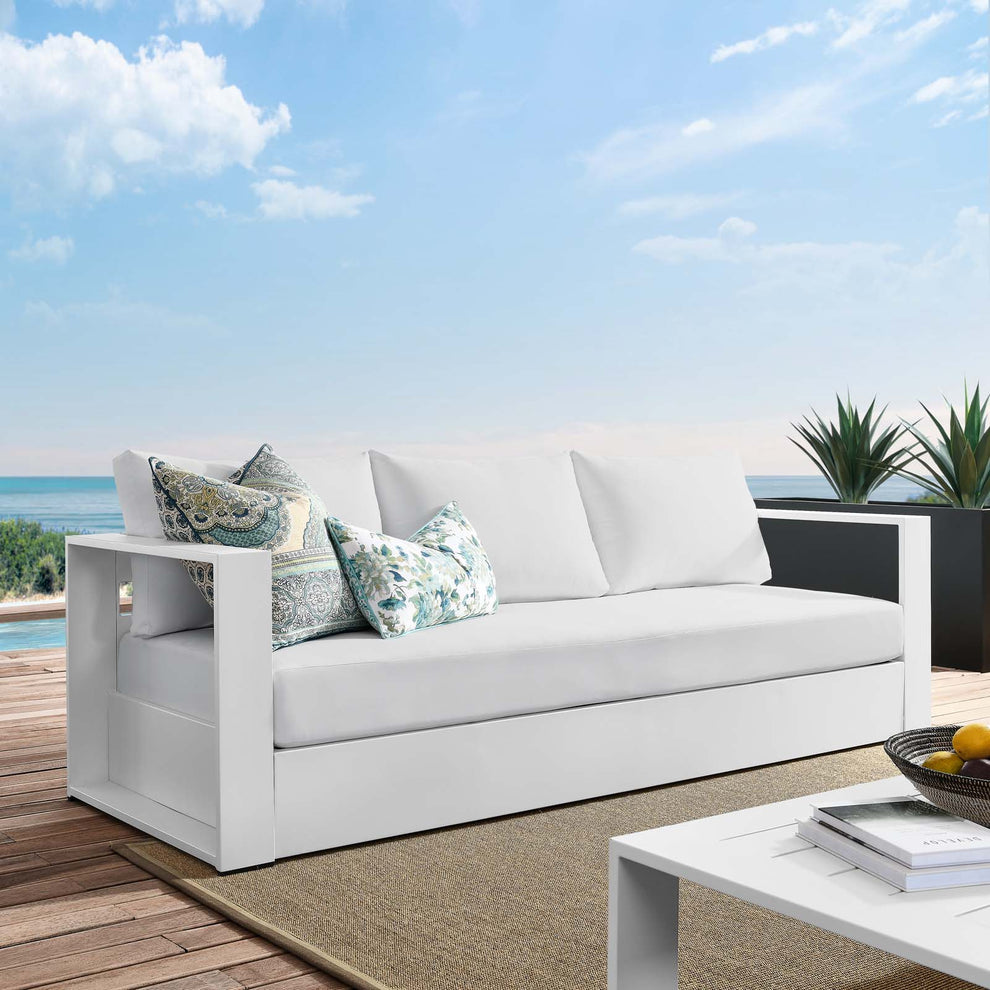 Tahoe Outdoor Patio Powder-Coated Aluminum Sofa By Modway - EEI-5676 | Outdoor Sofas, Loveseats & Sectionals | Modishstore - 41