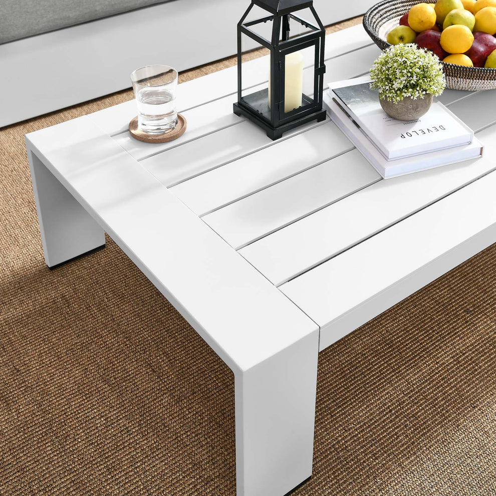 Tahoe Outdoor Patio Powder-Coated Aluminum Coffee Table By Modway - EEI-5677 | Outdoor Tables | Modishstore - 13