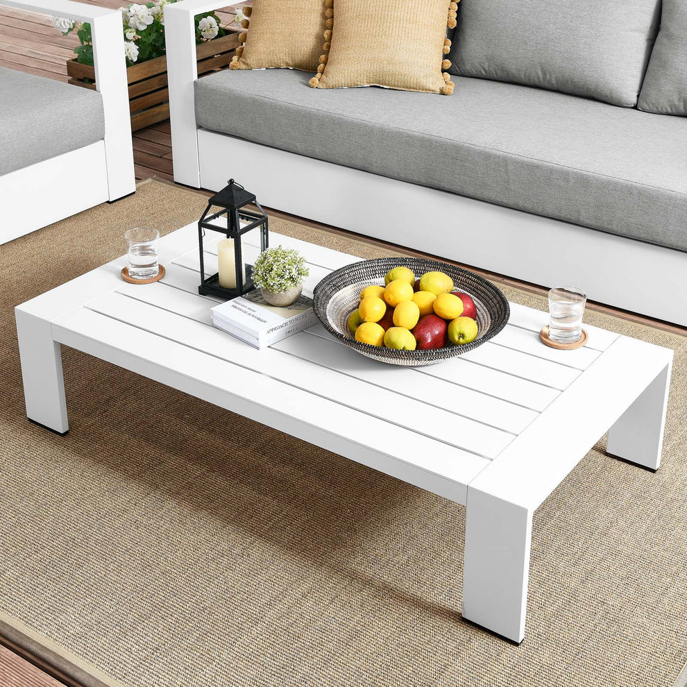 Tahoe Outdoor Patio Powder-Coated Aluminum Coffee Table By Modway - EEI-5677 | Outdoor Tables | Modishstore - 8