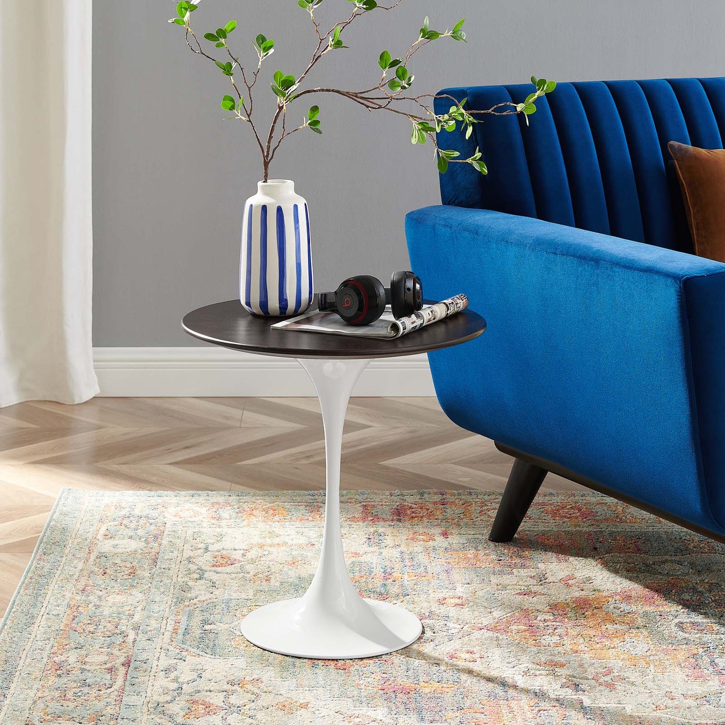 Lippa 20" Round Side Table By Modway - EEI-5679-WHI-CHE | Side Tables |  Modishstore - 18