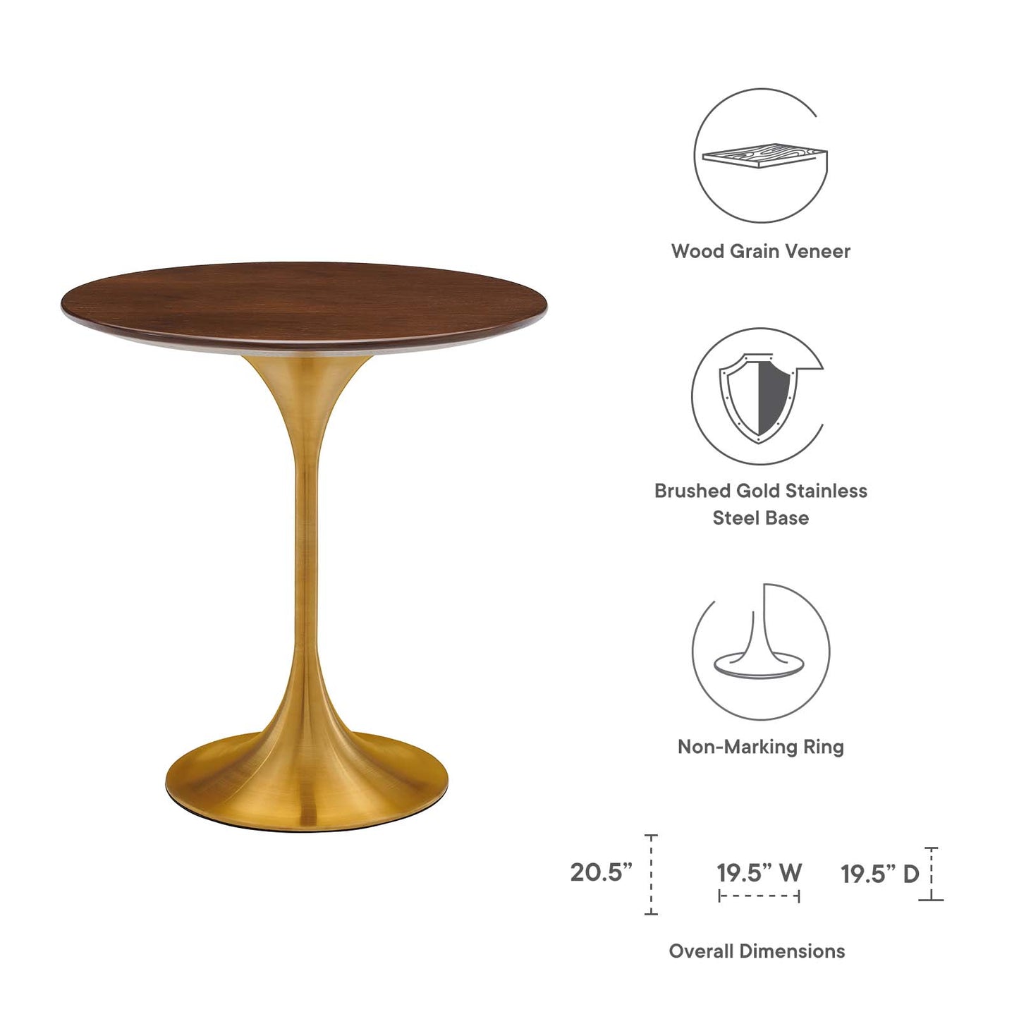 Lippa 20" Round Side Table By Modway | Side Tables | Modishstore - 11