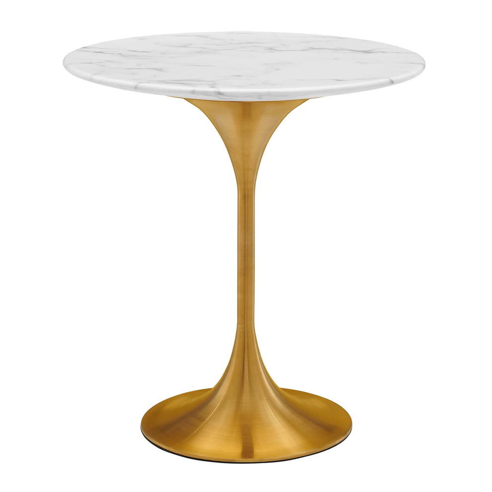 Lippa 20" Round Artificial Marble Side Table By Modway - EEI-5685 | Side Tables | Modishstore - 2