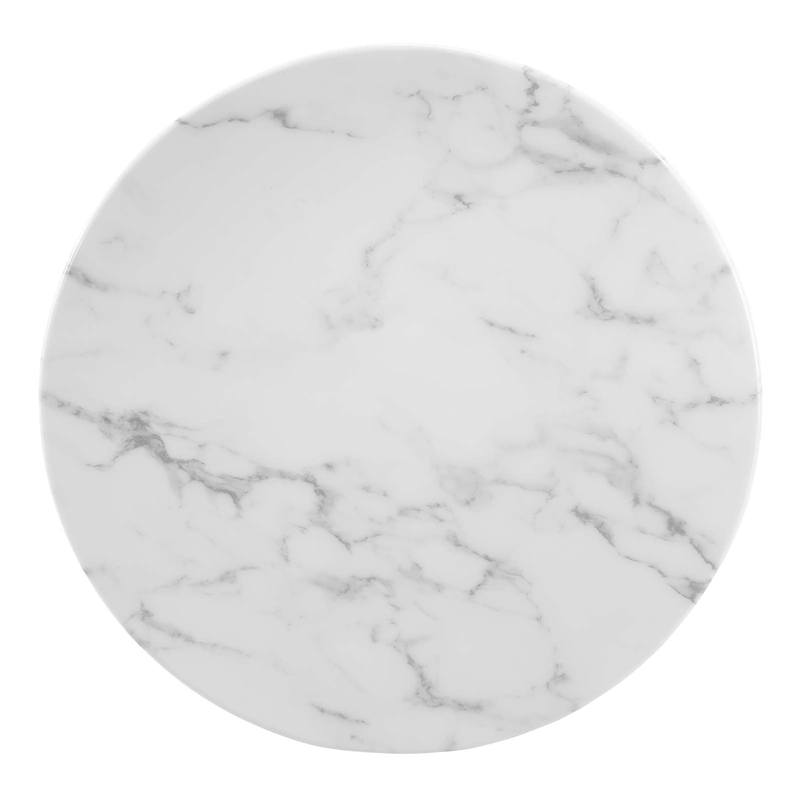 Lippa 20" Round Artificial Marble Side Table By Modway - EEI-5685 | Side Tables | Modishstore - 4