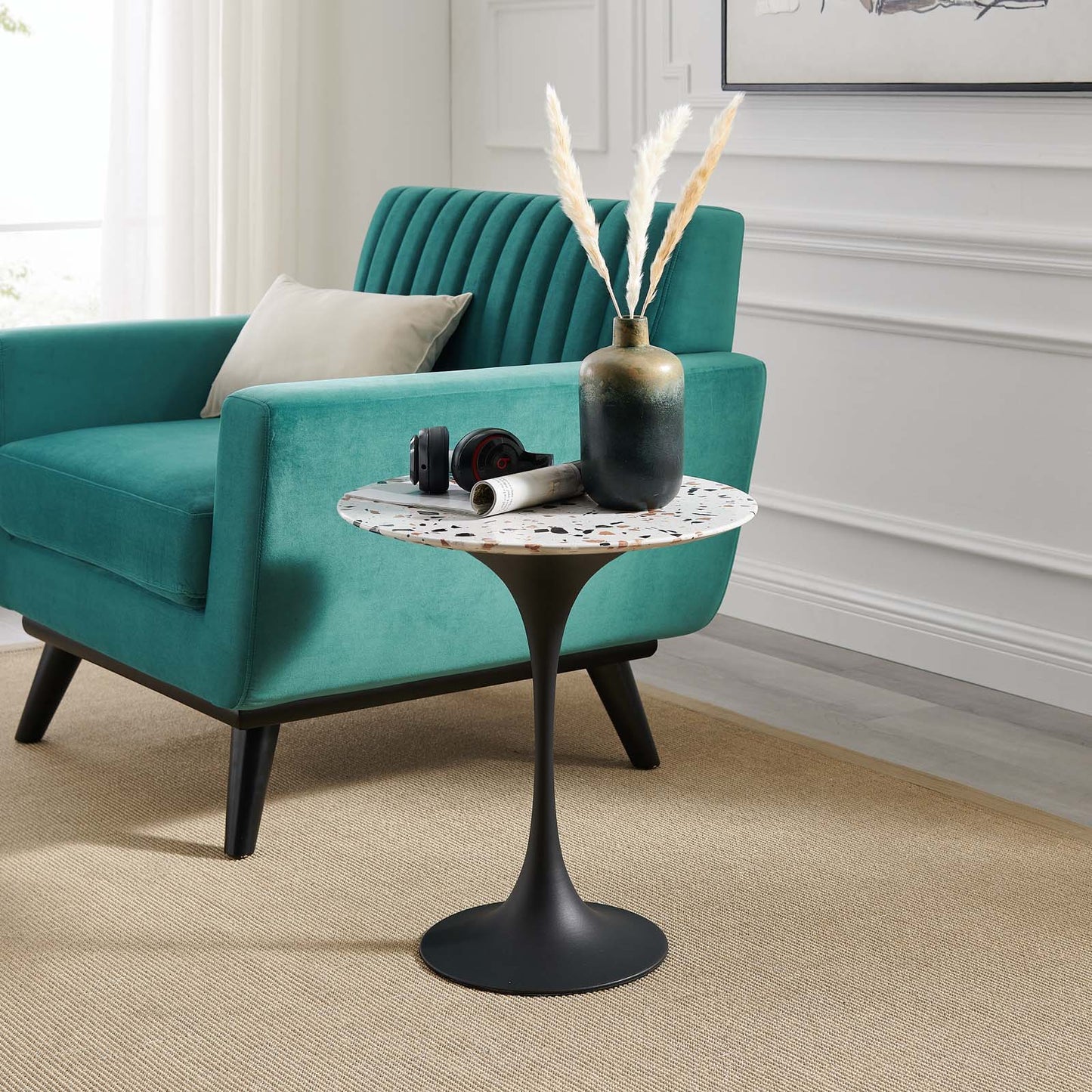 Lippa 20" Round Terrazzo Side Table By Modway - EEI-5692 | Side Tables | Modishstore - 1