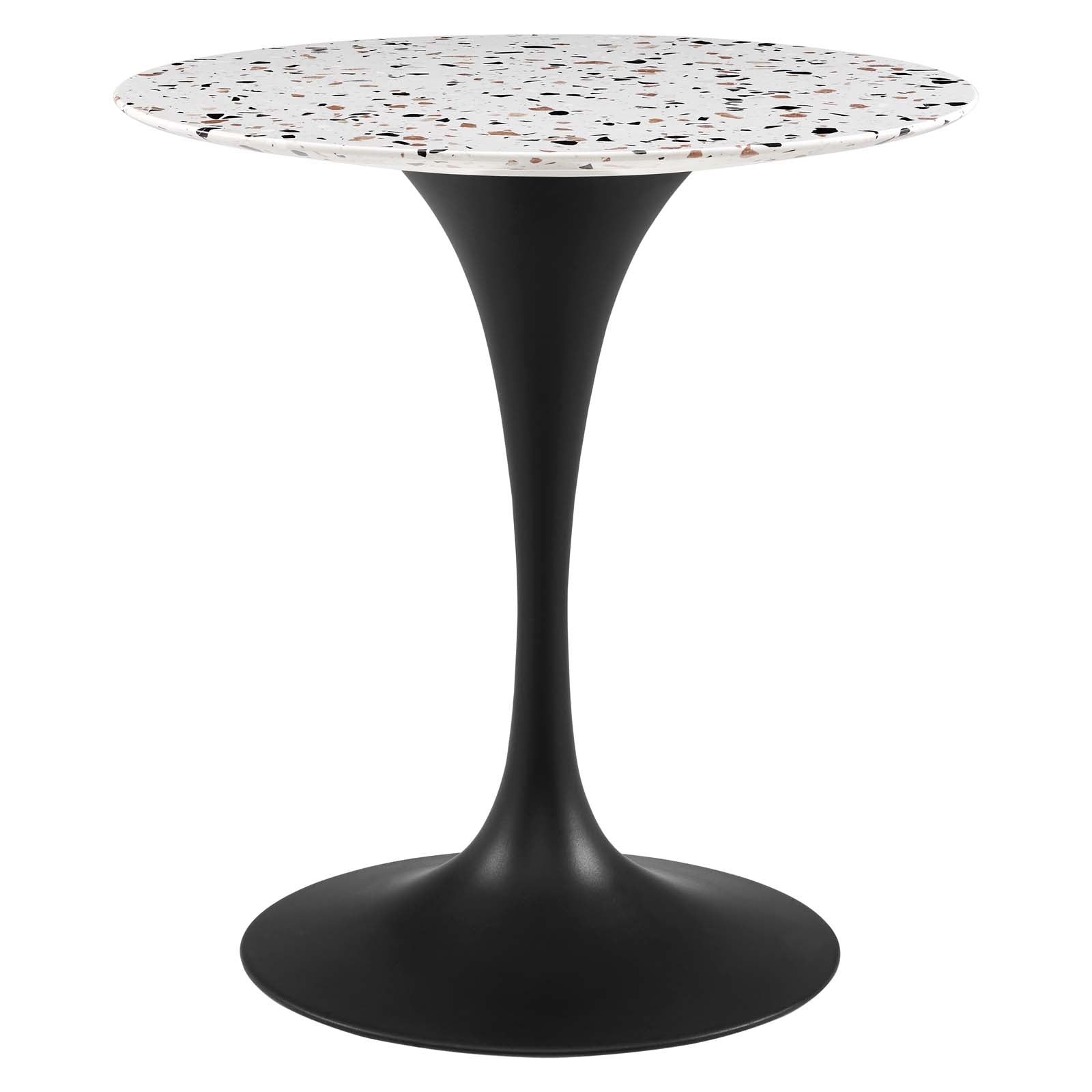 Lippa 28" Round Terrazzo Dining Table By Modway - EEI-5700-BLK-WHI | Dining Tables |  Modishstore - 2