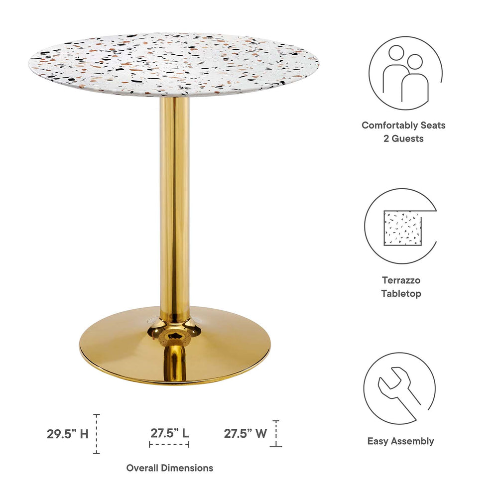 Verne 28" Round Terrazzo Dining Table By Modway - EEI-5701 | Dining Tables | Modishstore - 5