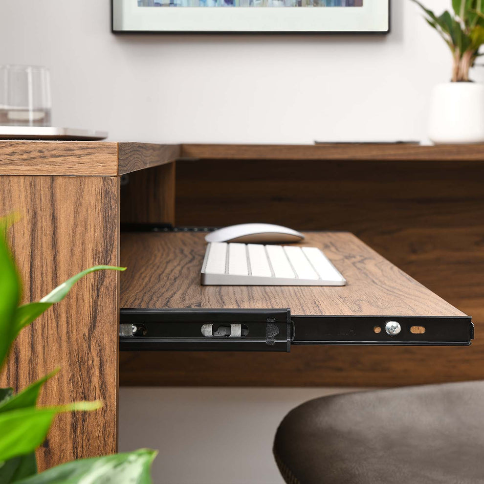 Venture L-Shaped Wood Office Desk By Modway - EEI-5703 | Desks | Modishstore - 2