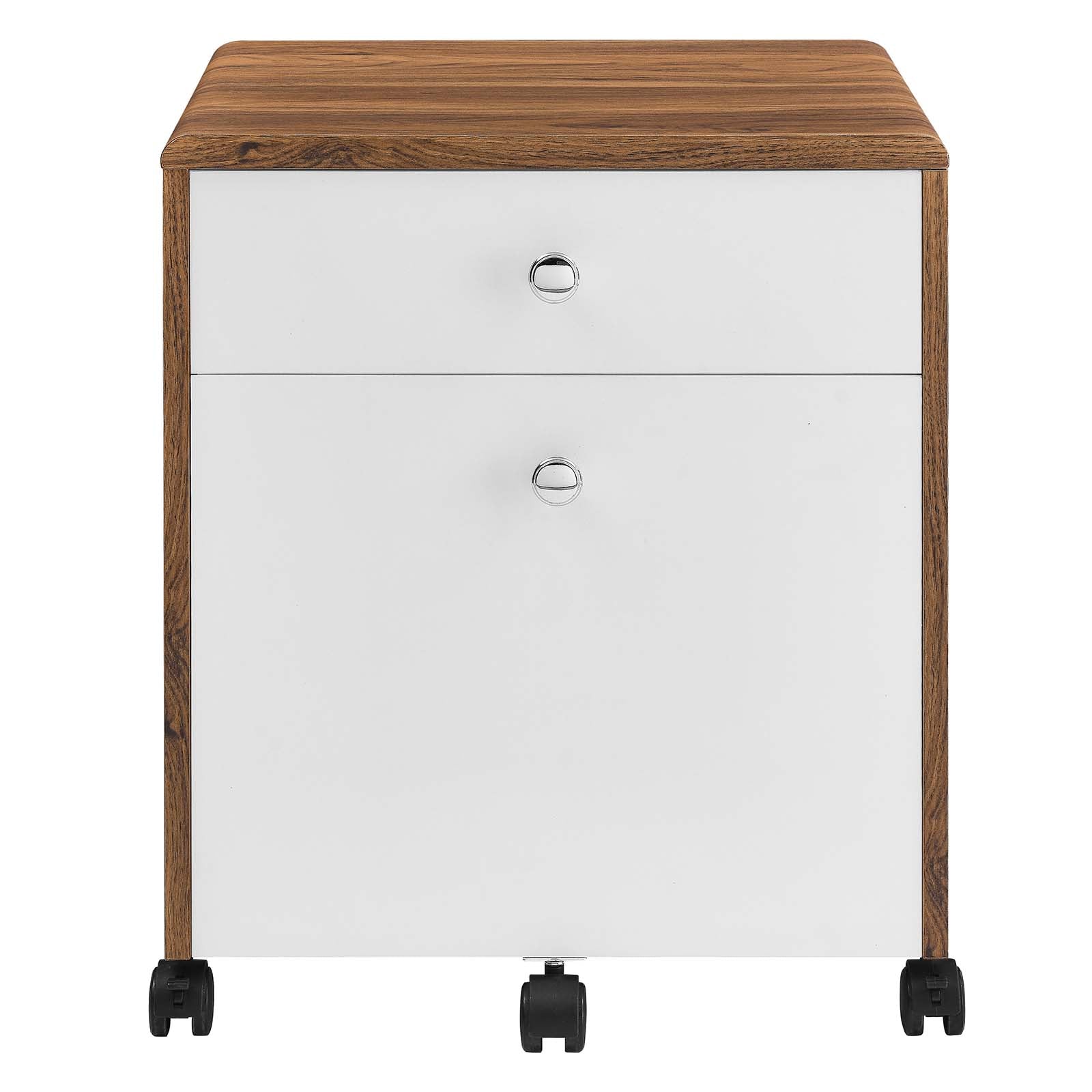 Render Wood File Cabinet By Modway - EEI-5705-WAL-WHI | Cabinets |  Modishstore - 6