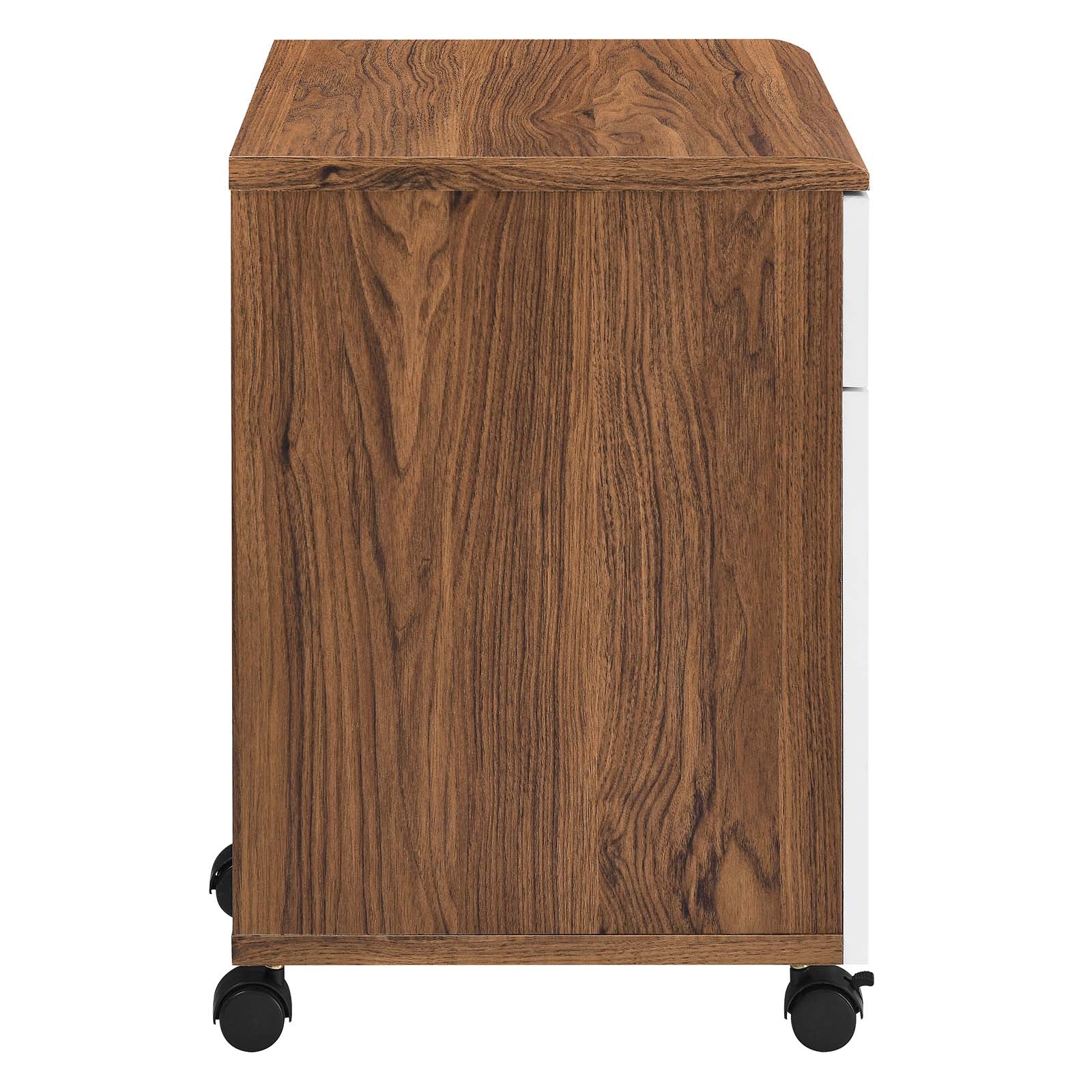 Envision Wood File Cabinet By Modway - EEI-5706-WAL-WHI | Cabinets |  Modishstore - 2