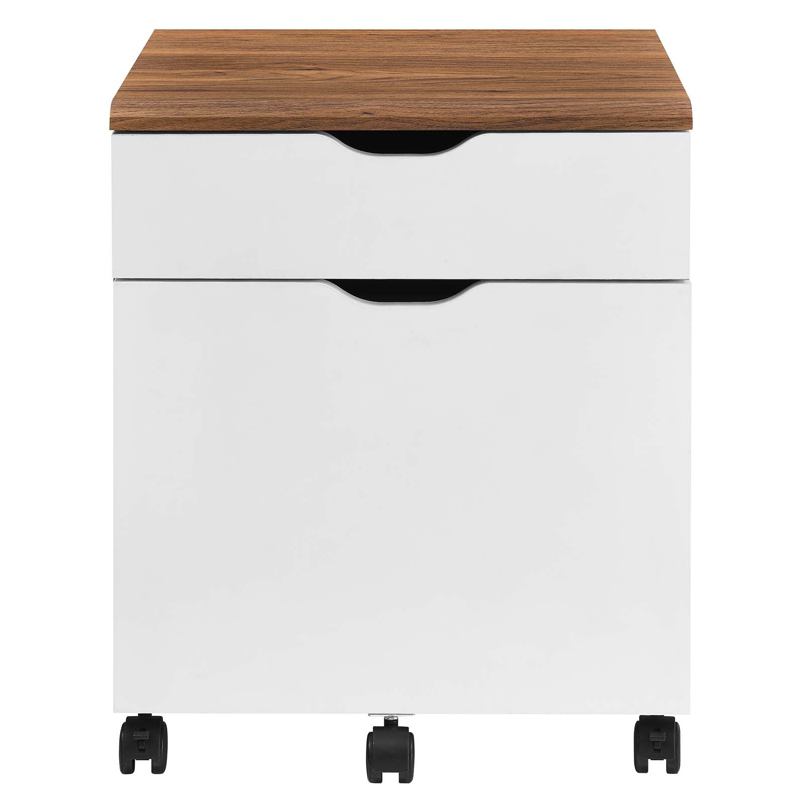 Envision Wood File Cabinet By Modway - EEI-5706-WAL-WHI | Cabinets |  Modishstore - 6