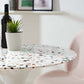Lippa 28" Round Terrazzo Bar Table By Modway - EEI-5707-WHI-WHI | Bar Tables |  Modishstore - 6