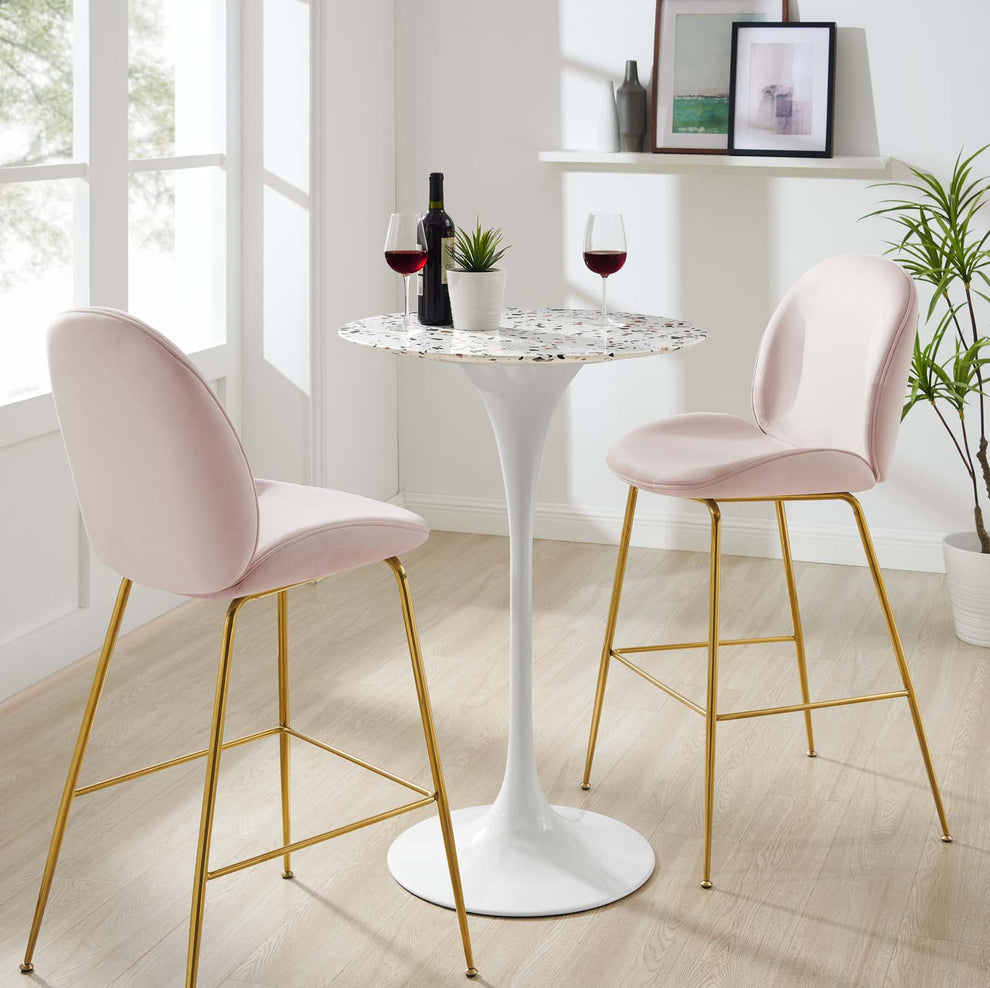 Lippa 28" Round Terrazzo Bar Table By Modway - EEI-5707 | Bar Tables | Modishstore - 1
