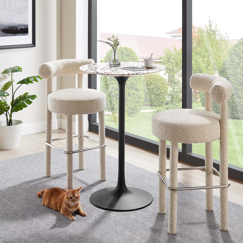 Lippa 28" Round Terrazzo Bar Table By Modway - EEI-5709 | Bar Tables | Modishstore - 1