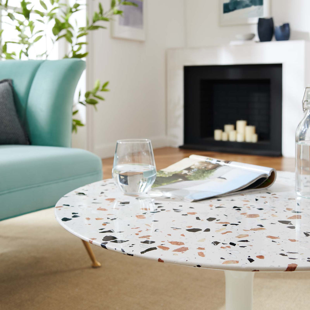 Lippa 28" Round Terrazzo Coffee Table By Modway - EEI-5710 | Coffee Tables | Modishstore - 7
