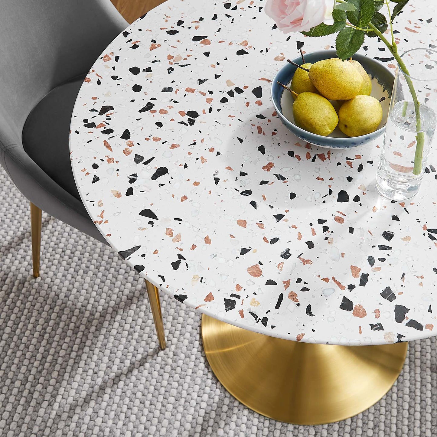 Lippa 36" Round Terrazzo Dining Table By Modway - EEI-5715 | Dining Tables | Modishstore - 7