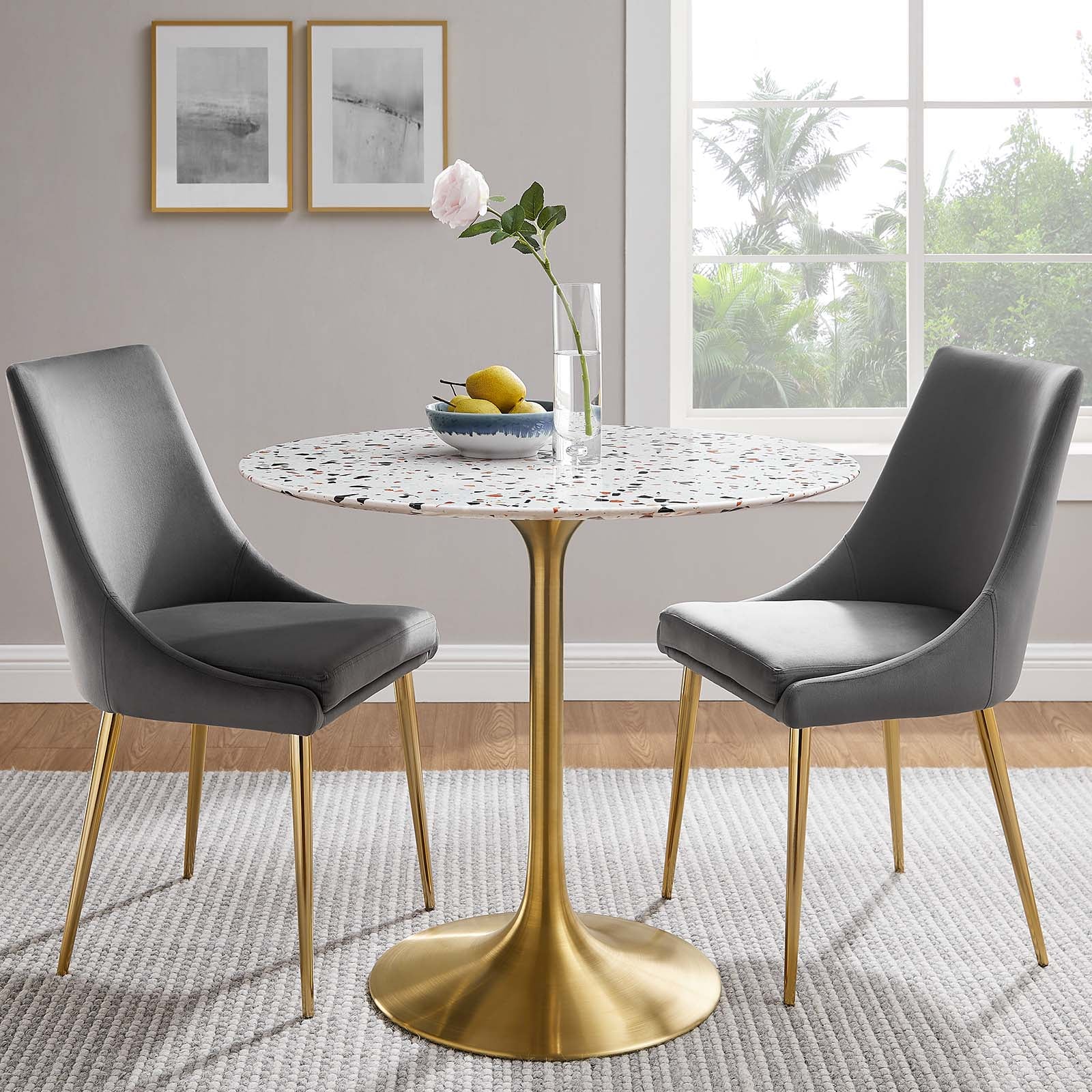 Lippa 36" Round Terrazzo Dining Table By Modway - EEI-5715 | Dining Tables | Modishstore - 1