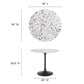 Lippa 36" Round Terrazzo Dining Table By Modway - EEI-5716 | Dining Tables | Modishstore - 6