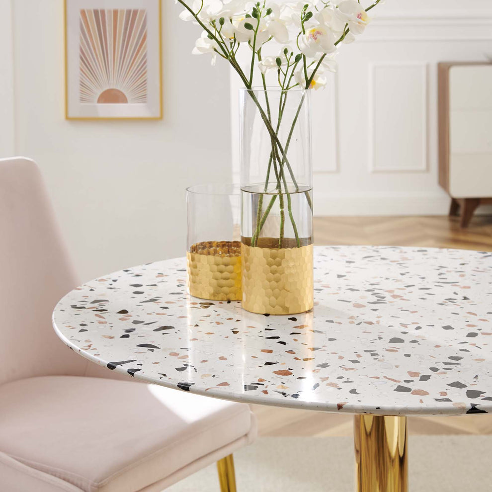 Verne 36" Round Terrazzo Dining Table By Modway - EEI-5717 | Dining Tables | Modishstore - 6
