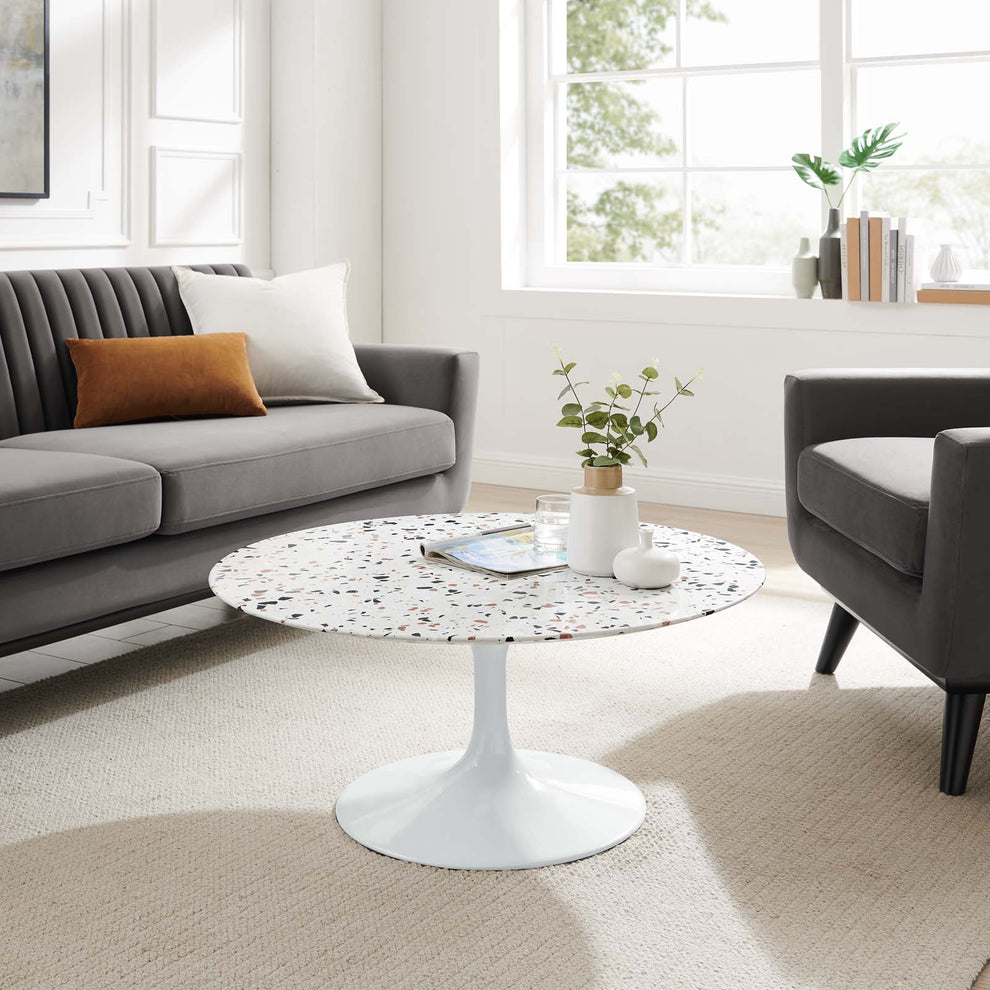 Lippa 36" Round Terrazzo Coffee Table By Modway - EEI-5719 | Coffee Tables | Modishstore - 1